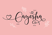 Gayesha - Lovely Script, a Script Font by PutraCetol Studio (Thumbnail 5 of 11)