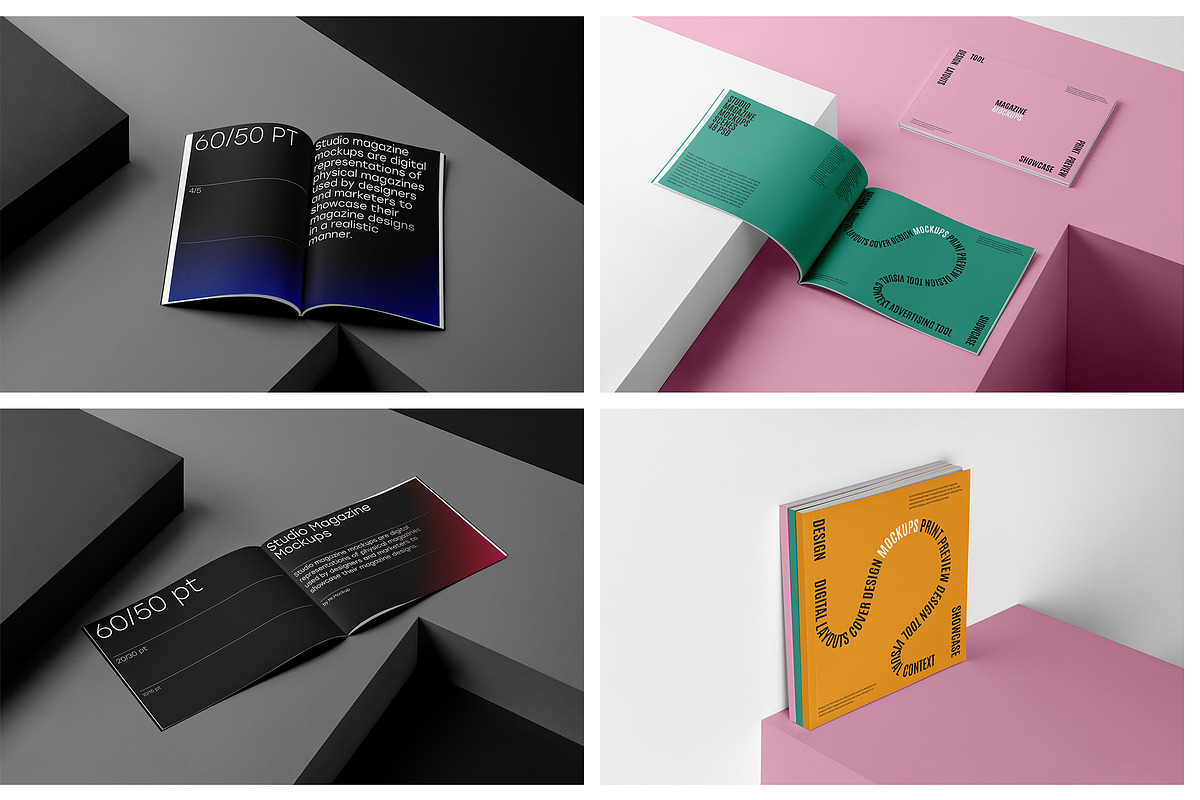 Studio Magazine Mockups, a Books & Magazine Mockup by Mr.Mockup™ (Photo 20 of 24)
