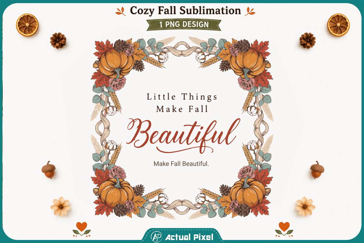 Cozy Fall Sublimation Quotes Bundle, a Seasonal Illustration by Actual Pixel (Photo 17 of 20)