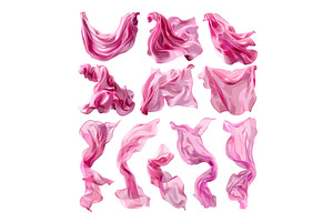 Silk flying neck scarf cartoon, an Illustration by Stock-Smart-Start