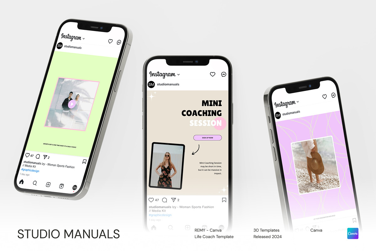 REMY – Canva Life Coach Template, a Social Media Template by Studio Manuals (Photo 6 of 8)
