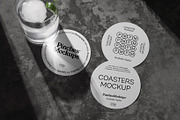 Coasters Mockup PM_CM_01, a Print Template by PinchesMockups© (Thumbnail 1 of 4)