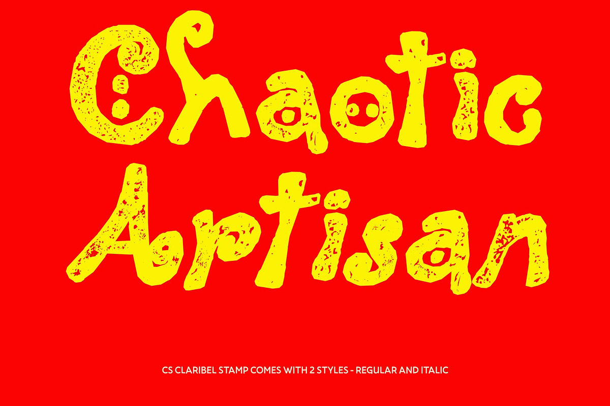 CS Claribel Stamp, a Handwritten Font by Craft Supply Co. (Photo 3 of 8)