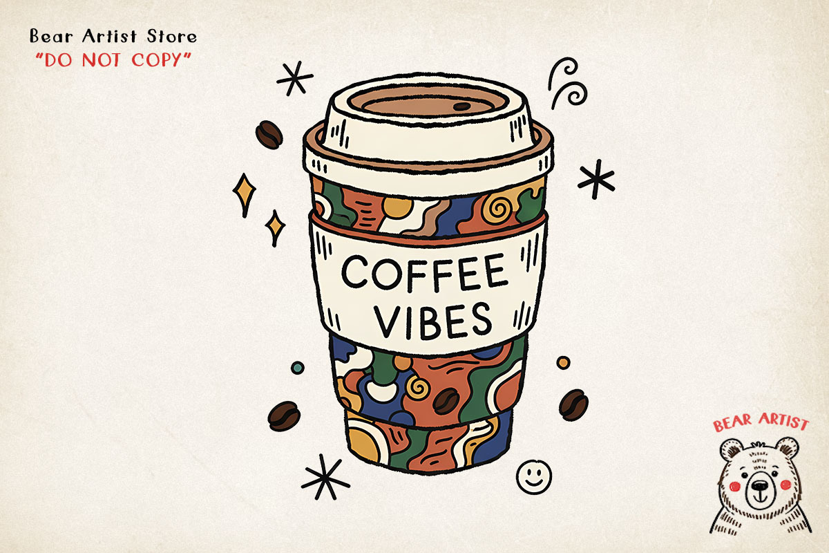Coffee Morning Hand-drawn PNG Bundle, an Illustration by GlitterCraft (Photo 32 of 101)