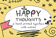 Happy Thoughts, a Font by Khara Plicanic (Thumbnail 1 of 12)
