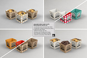 Square Cake Cups Packaging Mockup, a Cups & Container Mockup by INCDesign (Thumbnail 2 of 7)