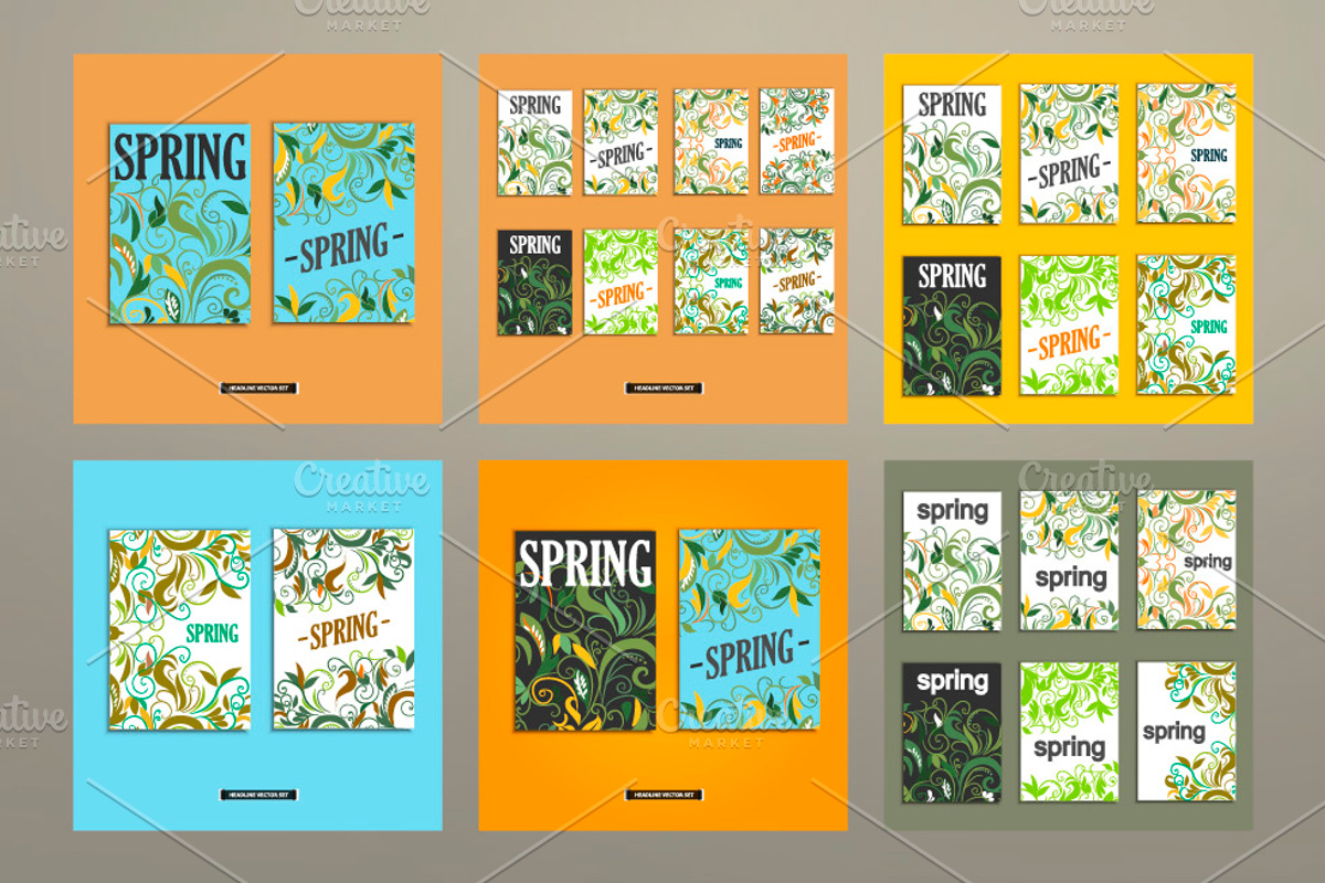 Set spring background, a Brochure Template by Haisonok (Photo 1 of 3)
