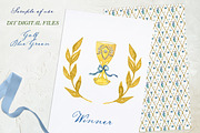 Golf Clipart argyle pattern Retro, an Illustration by LABFcreations (Thumbnail 3 of 4)