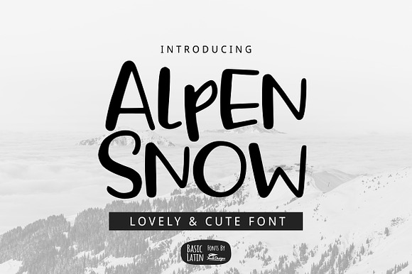 Alpen Snow Font preview 5
