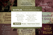 FLORAL DECORATIVE FONT COLLECTION, a Script Font by HypeWorksCo (Thumbnail 2 of 18)