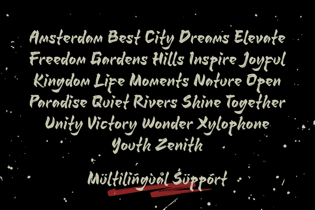 Shotengai - Brush Style Font, a Script Font by tkzgraphic (Photo 6 of 9)