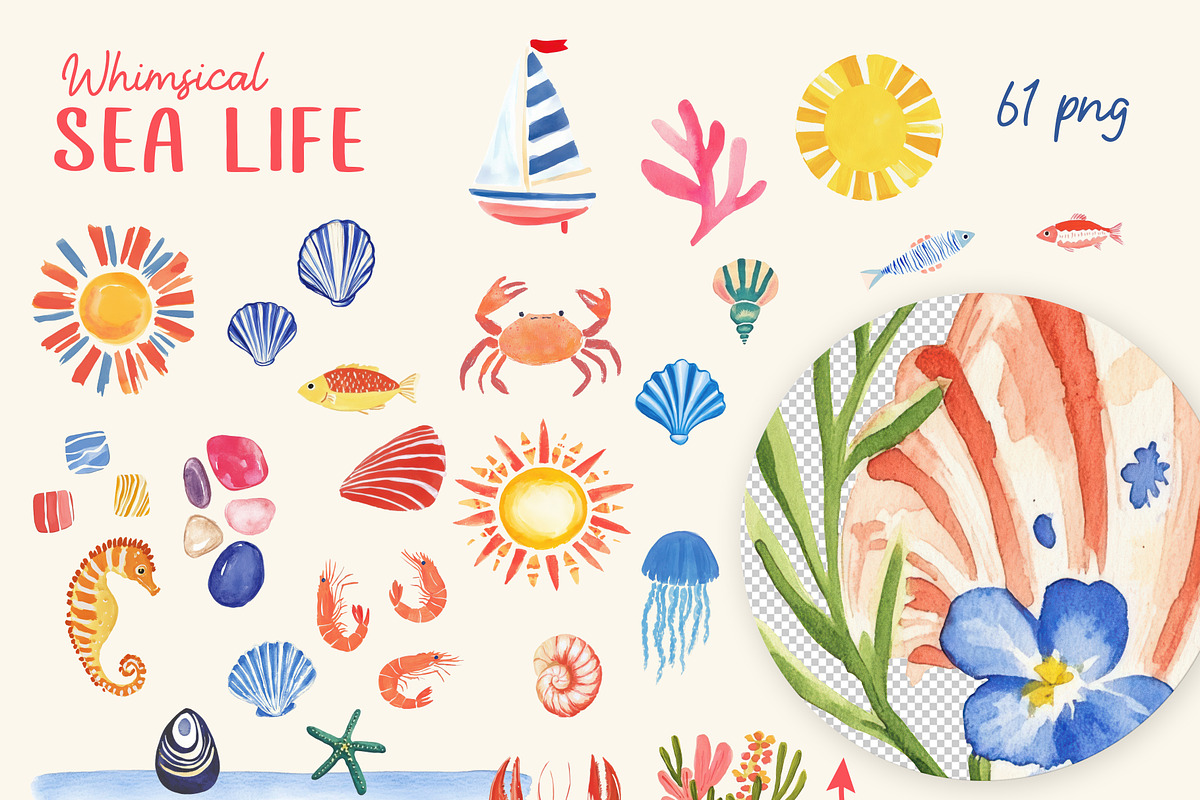 Whimsical Summer collection, a Seasonal Illustration by Polli Deeva (Photo 9 of 13)