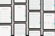 Digital Gaming Journal +500 Stickers, a Design Template by Planner Maison (Thumbnail 3 of 5)