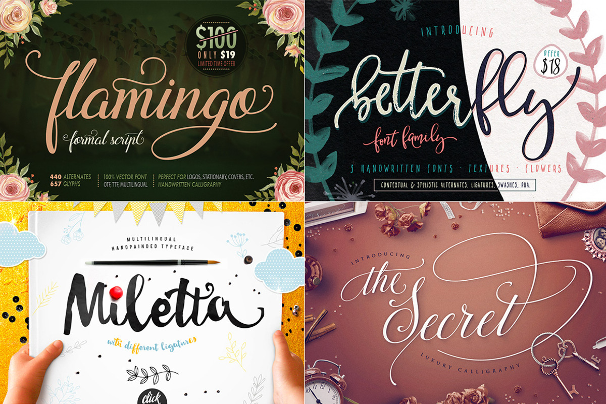 Bundle by BlessedPrint - Just $18, a Script Font by Blessed Print (Photo 2 of 21)