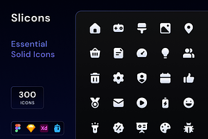 Slicons Essential Solid Icons