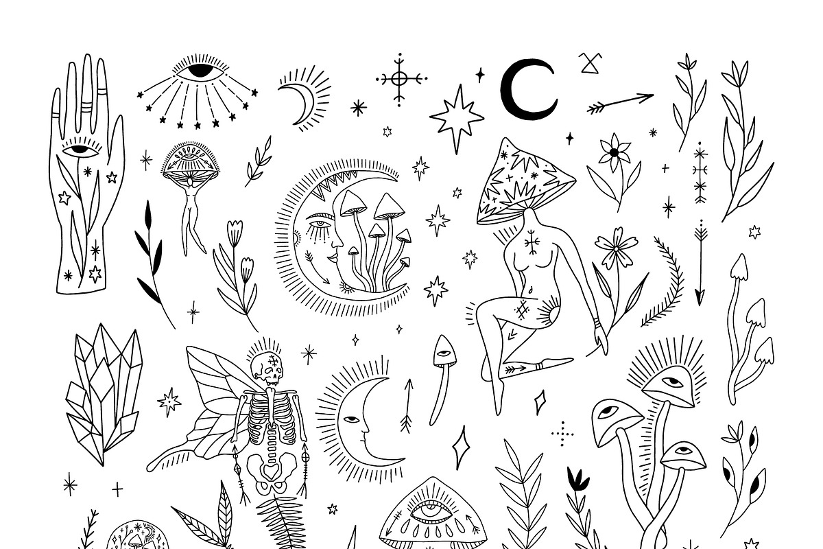Mushroom Lady Bundle, an Illustration by Annie Konst (Photo 3 of 19)