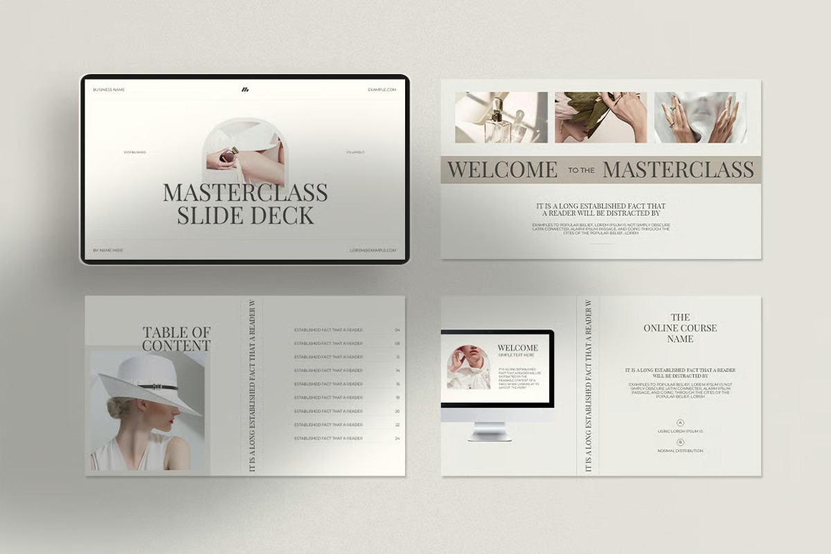 Masterclass Slide Deck Presentation, a Presentation Template by Fit-tee (Photo 6 of 8)