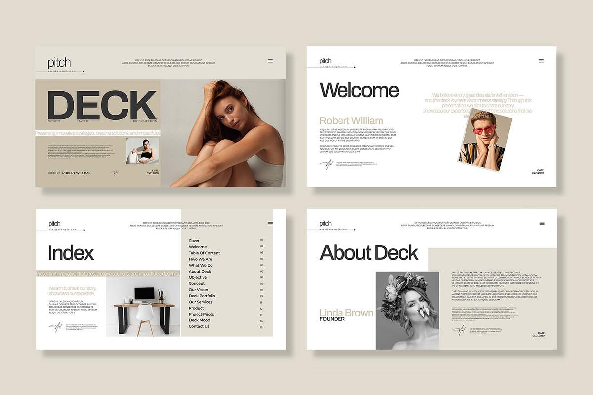 Pitch Deck  Presentation Template, a Presentation Template by MightyDesign (Photo 2 of 9)