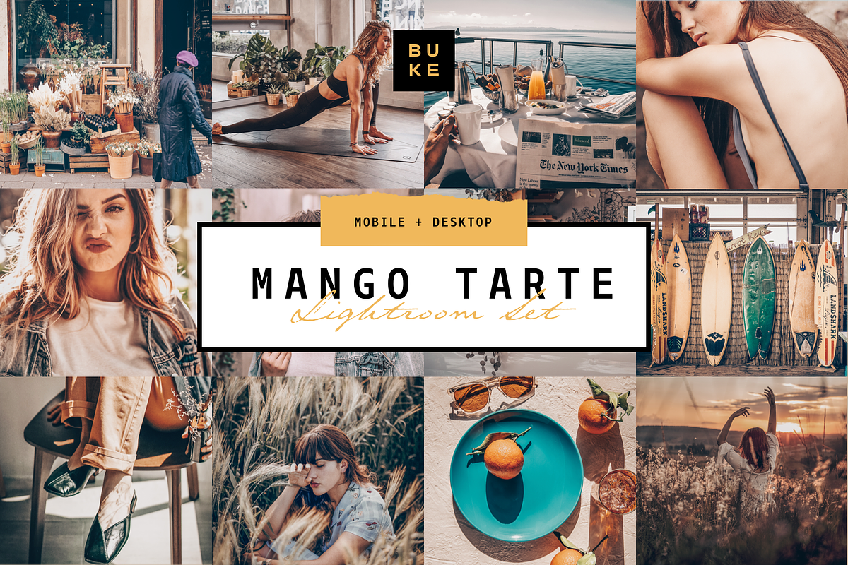 8 Mango Lightroom Presets Bundle, a Preset Add-On by SHOOM HOUSE (Photo 1 of 8)
