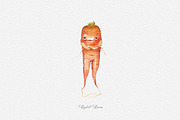 Vegetables - cartoon character, an Illustration by DigitalDream (Thumbnail 3 of 7)