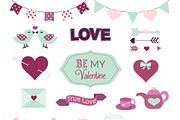 Valentines Day Elements, an Illustration by Digital Sugar (Thumbnail 2 of 3)