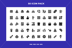 Italian food icons, an Icon by Wencory