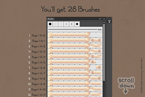 Vector 28 Brushes Of Rope AI