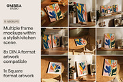 9x Kitchen Frame Mockups Bundle, a Household Mockup by Ombra Studio (Thumbnail 2 of 7)
