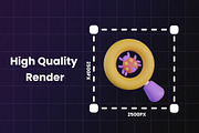Cyber Security 3D Icon, an Object Graphic by Artnivora.Std (Thumbnail 2 of 4)