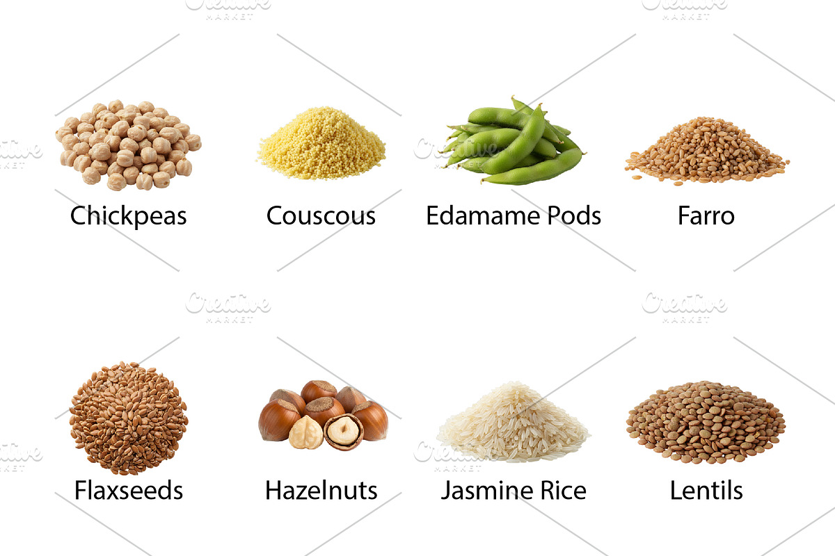 Foods Grains, Nuts & Seeds - PNG, a Food Illustration by Nurlan's shop (Photo 5 of 7)