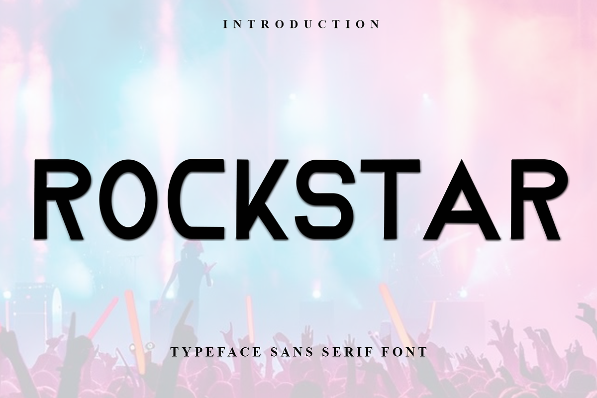 Rockstar, a Sans Serif Font by InermediaSTUDIO (Photo 1 of 8)