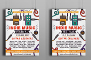 Indie Music Festival Flyer, a Flyer Template by serapika (Thumbnail 3 of 3)