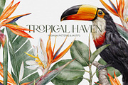 Tropical Haven I Premium Collection, a Pattern Graphic by Alisa Fimen Design (Thumbnail 1 of 11)