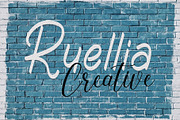 Ruellia Creative, a Script Font by Gia Letter (Thumbnail 1 of 9)