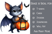 Funny Quirky Halloween Bats Clipart, an Illustration by Pixels.Craft (Thumbnail 3 of 6)