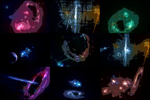 40 Abstract Comics Galaxy Background