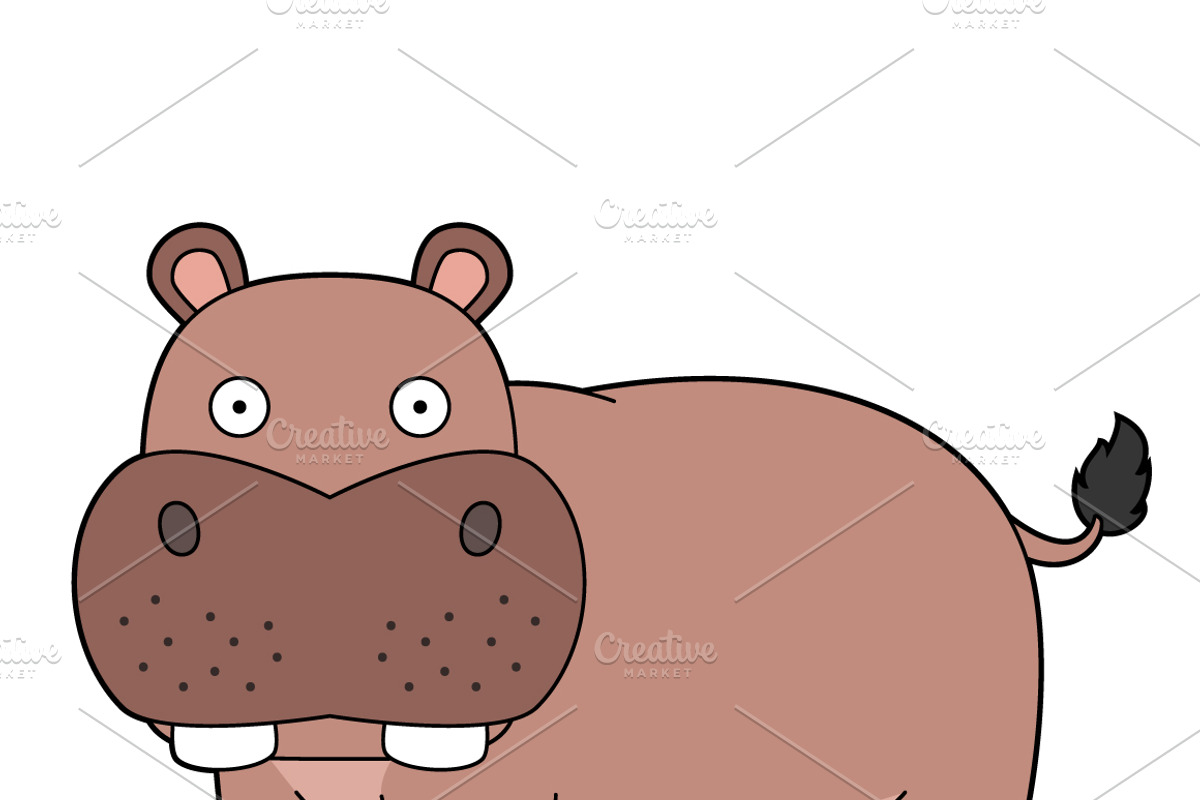 27x African Animals in cartoon style, an Animal Illustration by asantosg (Photo 7 of 12)