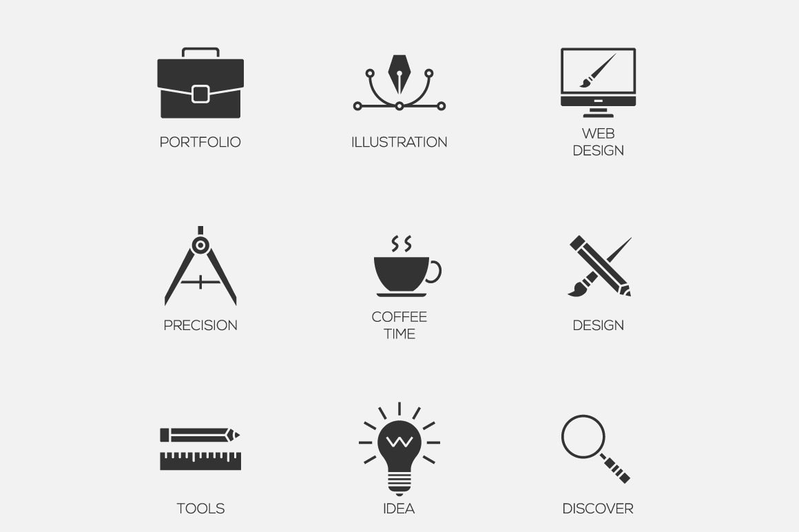 Creative design icons, an Icon by Saggitarius