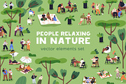 People relaxing in summer park, a Person Illustration by Good Studio (Thumbnail 1 of 3)