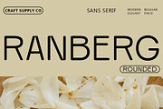 Ranberg Rounded, a Sans Serif Font by Craft Supply Co. (Thumbnail 1 of 8)
