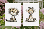 Watercolor Safari Jungle Animals PNG, a Seasonal Illustration by Canvas Craft (Thumbnail 6 of 10)