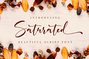 Saturated - Beautiful Script Font, a Script Font by Almarkhatype (Thumbnail 1 of 12)