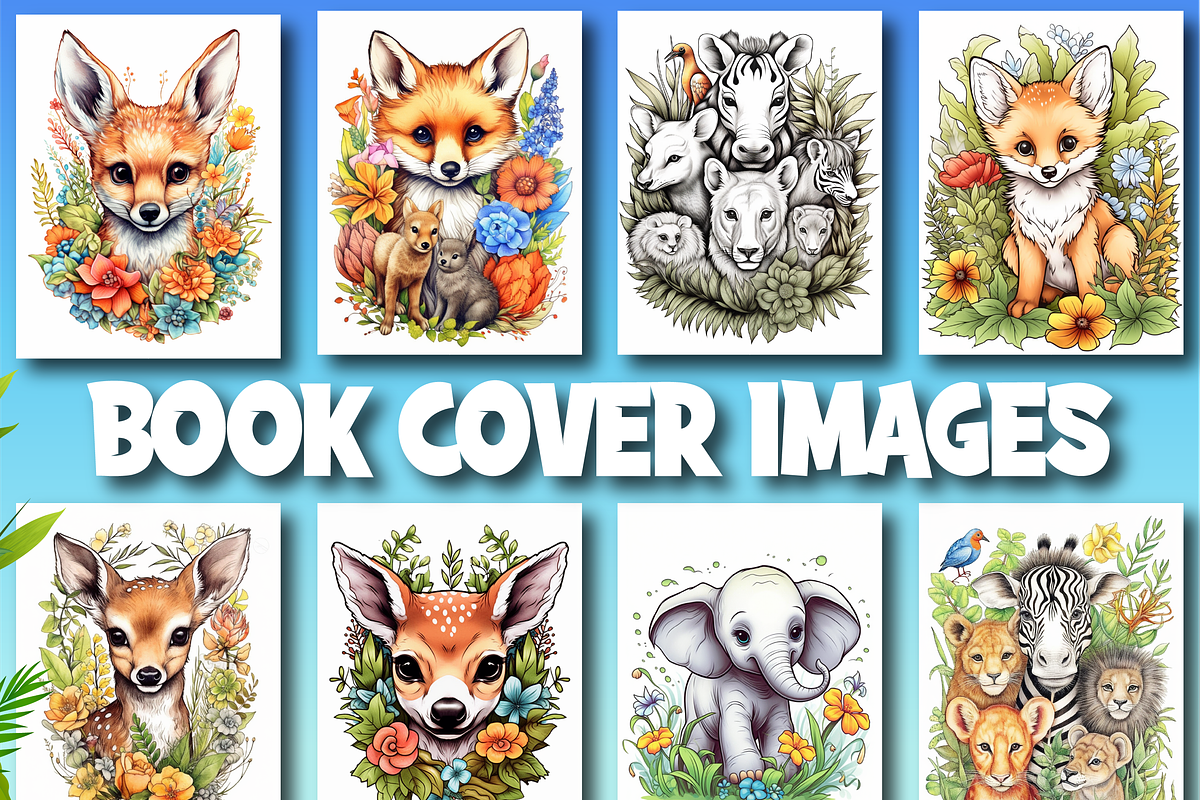 Wild Animals Coloring Pages for Kids, an Animal Illustration by Design Zone