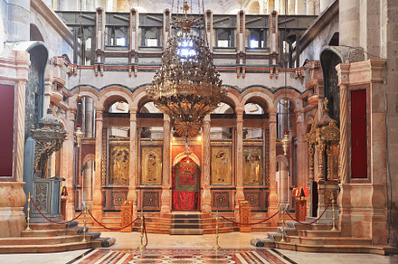 Huge beautifully hall in the church, a Photo by kavram