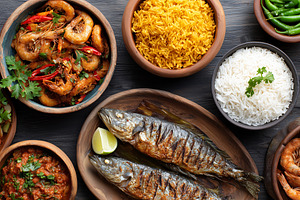 Variety of delicious dishes banner, a Food & Drink Photo by MistyDay