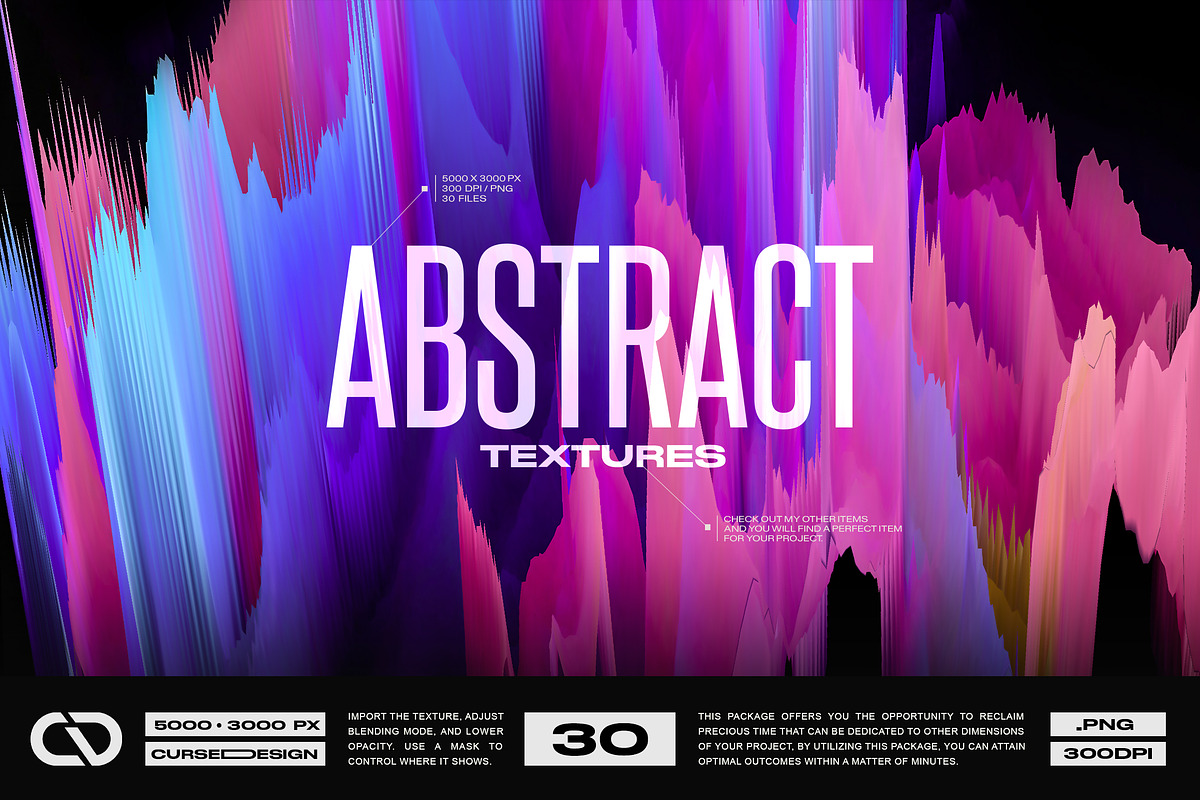 Abstract Textures, a Texture Graphic by Cursedesign