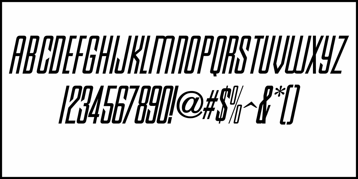 Condensed Moderne JNL, a Sans Serif Font by Jeff Levine Fonts (Photo 5 of 5)