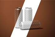 Soda Can Mockup Set, a Cups & Container Mockup by mockupatelier (Thumbnail 3 of 12)
