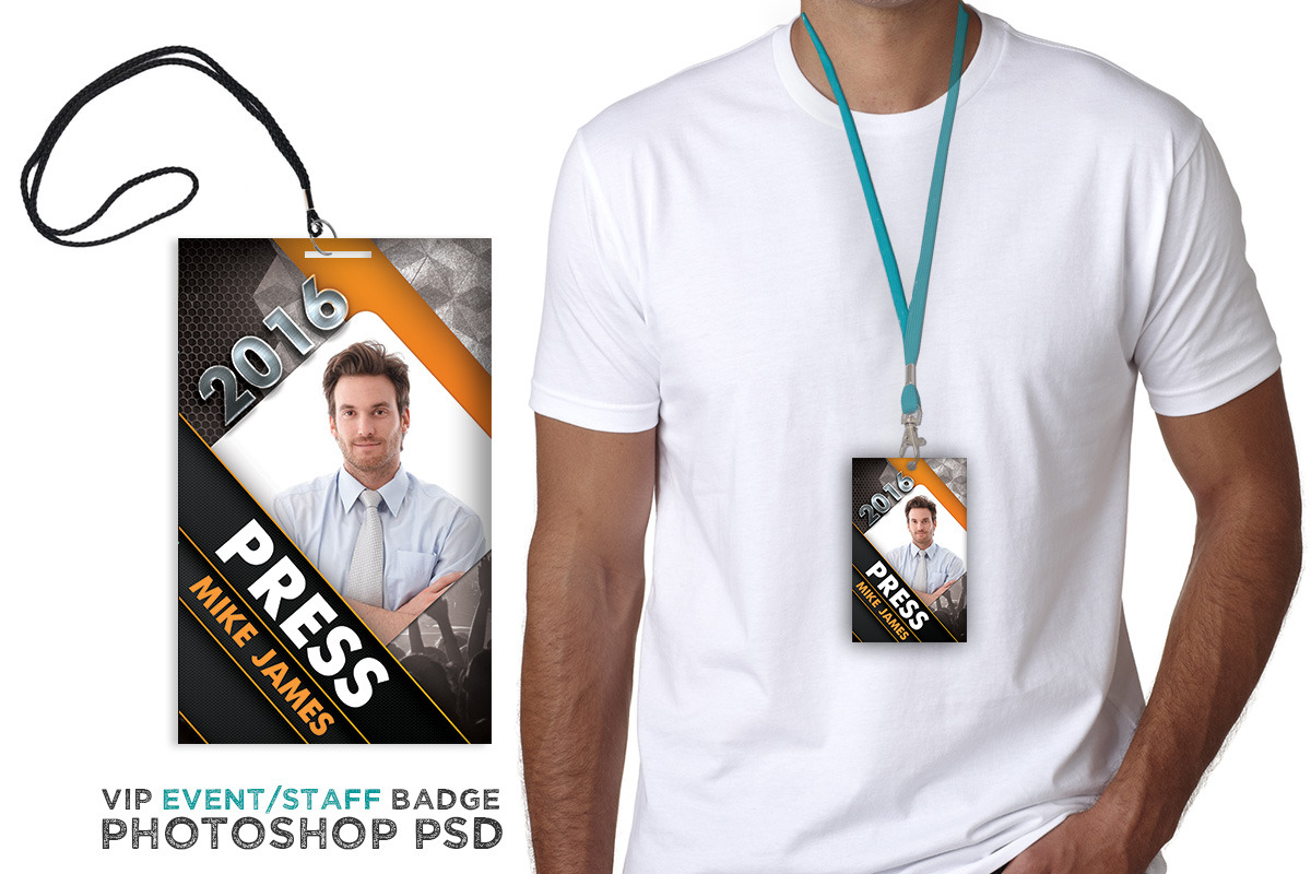 Modern Event VIP Badge, a Card Template by boca2600 (Photo 2 of 2)