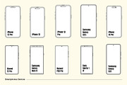 Outline Device Mockups - Vector Pack, an iPhone Mockup by Mr.Mockup™ (Thumbnail 5 of 14)